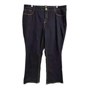 Lane Bryant Midrise Boot Dark Wash Western Festival Bootcut Jeans‎ 20